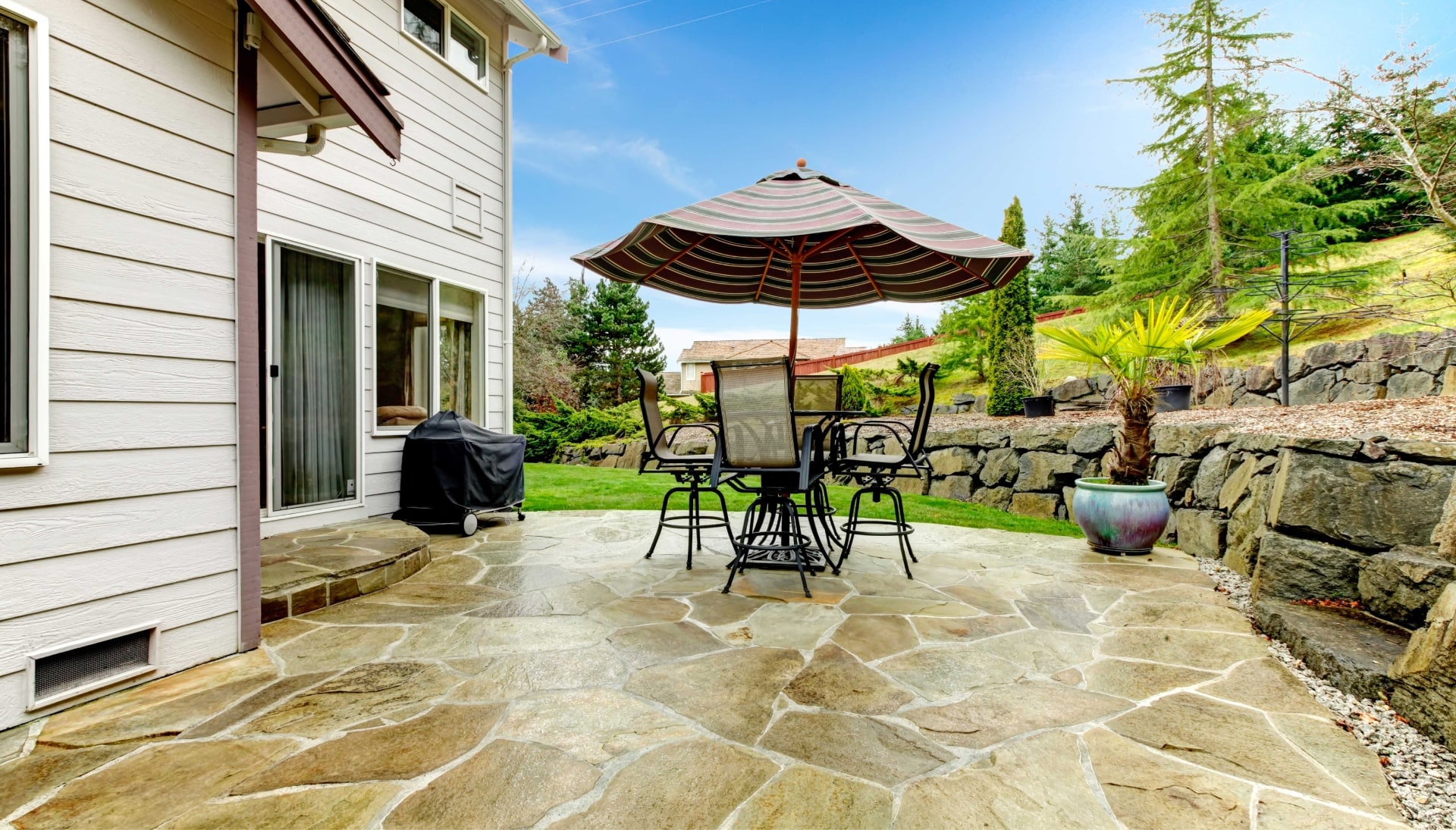 Beautifully Textured and Patterned Concrete Patios in Waukesha, Wisconsin area!